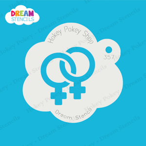 Picture of Lesbian Symbol - Dream Stencil - 357
