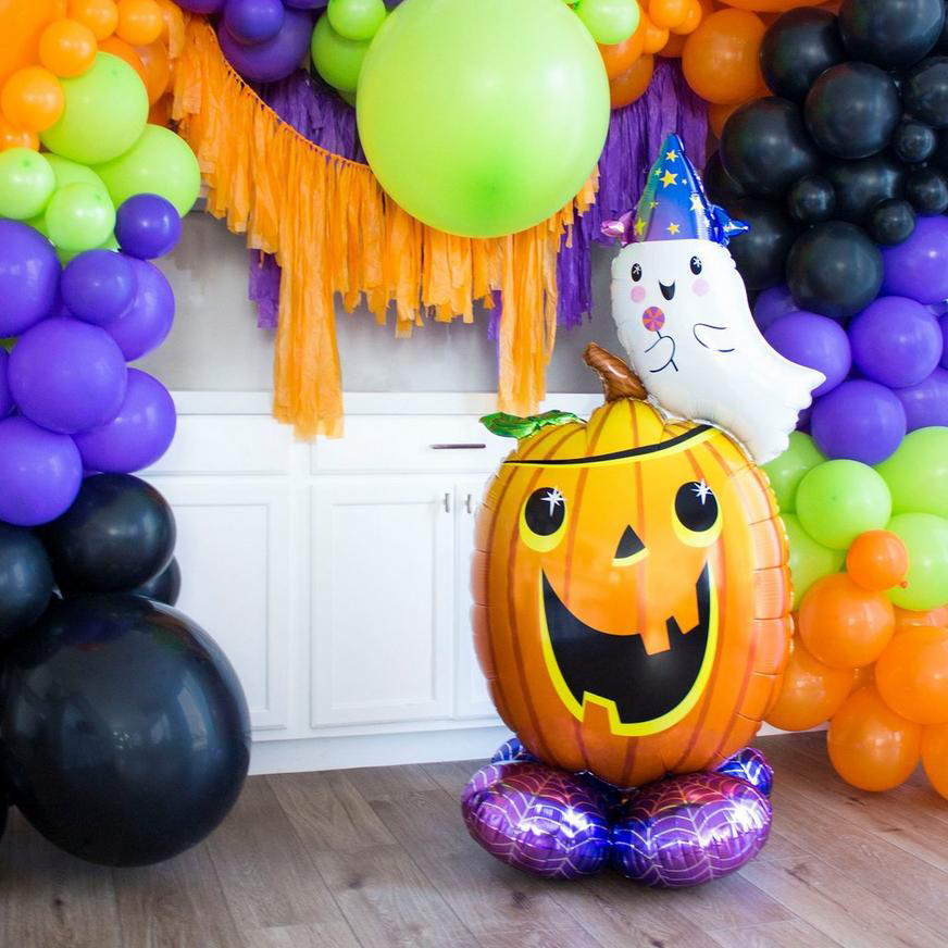 Picture of 56'' Airloonz  Pumpkin and Ghost Balloon