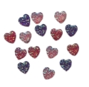 Picture of Heart Gems - Princess Set - 10mm (15 pc.) (AG-H2) 