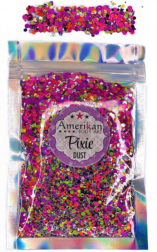 Picture of ABA Pixie Dust Dry Glitter Blend  - Valley Girl - 1oz Bag (Loose Glitter) 