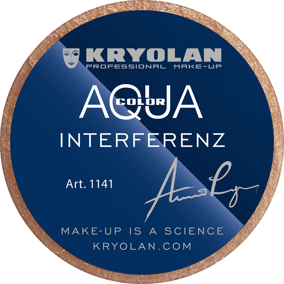 Picture of Kryolan Aquacolor Interferenz Face Paint 1141 Bronze G (8 ml) 