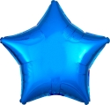 Picture of 19" Anagram Star Foil Balloon - Metallic Blue (1pc)  