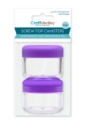 Picture of Craft Medley Screw-Top Canister  -Craft/Bead Storage: 35x42mm 26.5g (0.9oz) - PB831 (2 pc) 