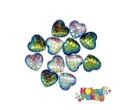 Picture of Mermaid Scale Heart Gem - Ocean Assortment - 10mm (AG-MER3) (12pc)