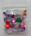 Picture of Heart  Gems Mix - Assorted colors and sizes - 10-27 mm  (32 pc.) (AG-HM)