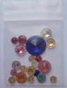 Picture of Double Round Gems Mix - Assorted colors and sizes - 6-13 mm  (18 pc.) (AG-DRGM) 