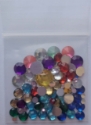 Picture of Tiny Round Gems Mix - Assorted colors and sizes - 6-10 mm  (56 pc.) (AG-TRGM)
