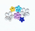 Picture of Flower Gem Set with 2 Jumbo Flowers - Assorted colors and sizes - (6 pc.) (FG-2Jumbo)