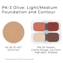 Picture of Ben Nye Personal Creme Kit Olive - Light/Medium PK3