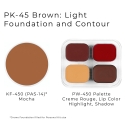 Picture of Ben Nye Personal Creme Kit Brown - Light PK45