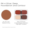 Picture of Ben Nye Personal Creme Kit Olive - Deep PK4
